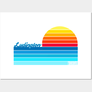 Ludington Sunset Posters and Art
